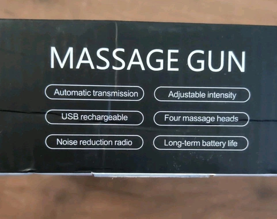 Deep Tissue Massage Gun ā Portable Percussion Muscle Massager with Long-Lasting Battery