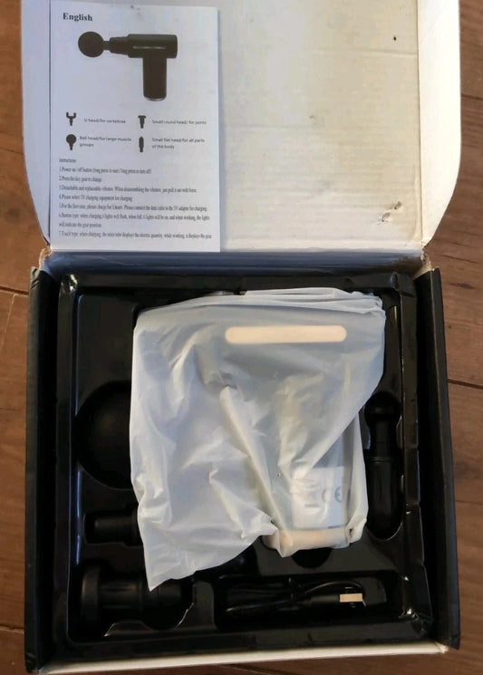 Deep Tissue Massage Gun – Portable Percussion Muscle Massager with Long-Lasting Battery
