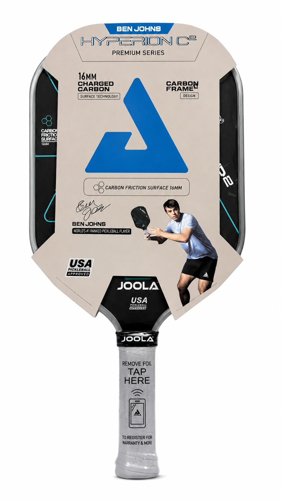 JOOLA Hyperion C2 Carbon Pickleball Paddle – Professional Performance Racket
