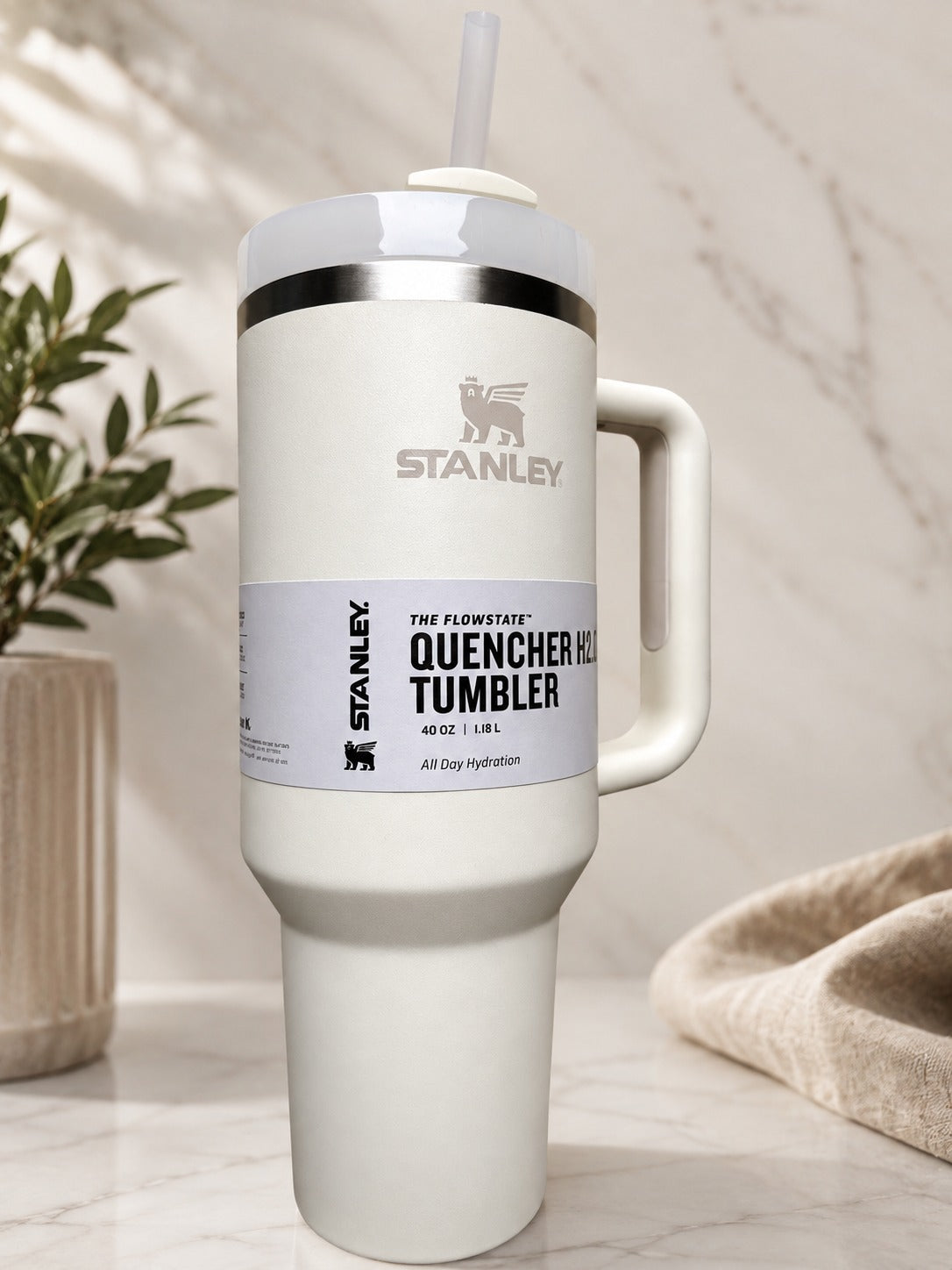Stanley Quencher H2.0 FlowState 40 oz Tumbler with Handle & Straw – Insulated Travel Cup