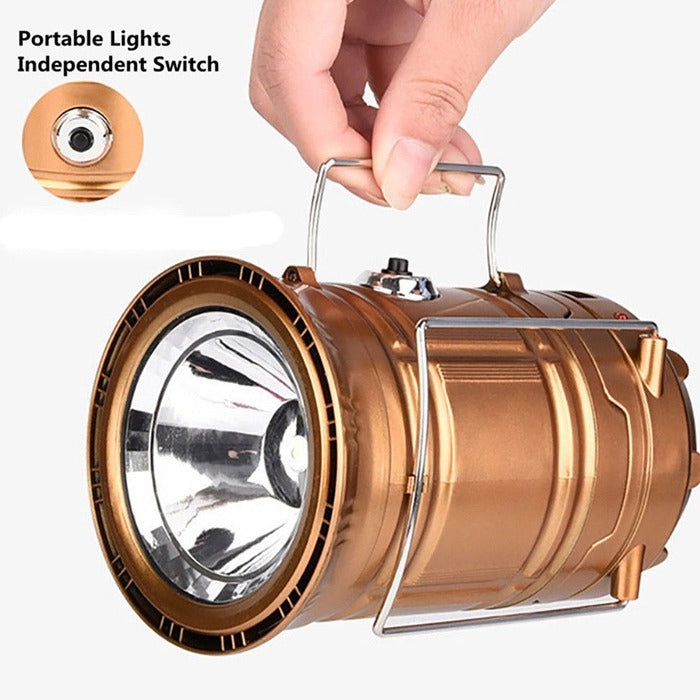Portable LED Camping Lantern – Rechargeable Emergency Light, Outdoor Hanging Lamp & Flashlight