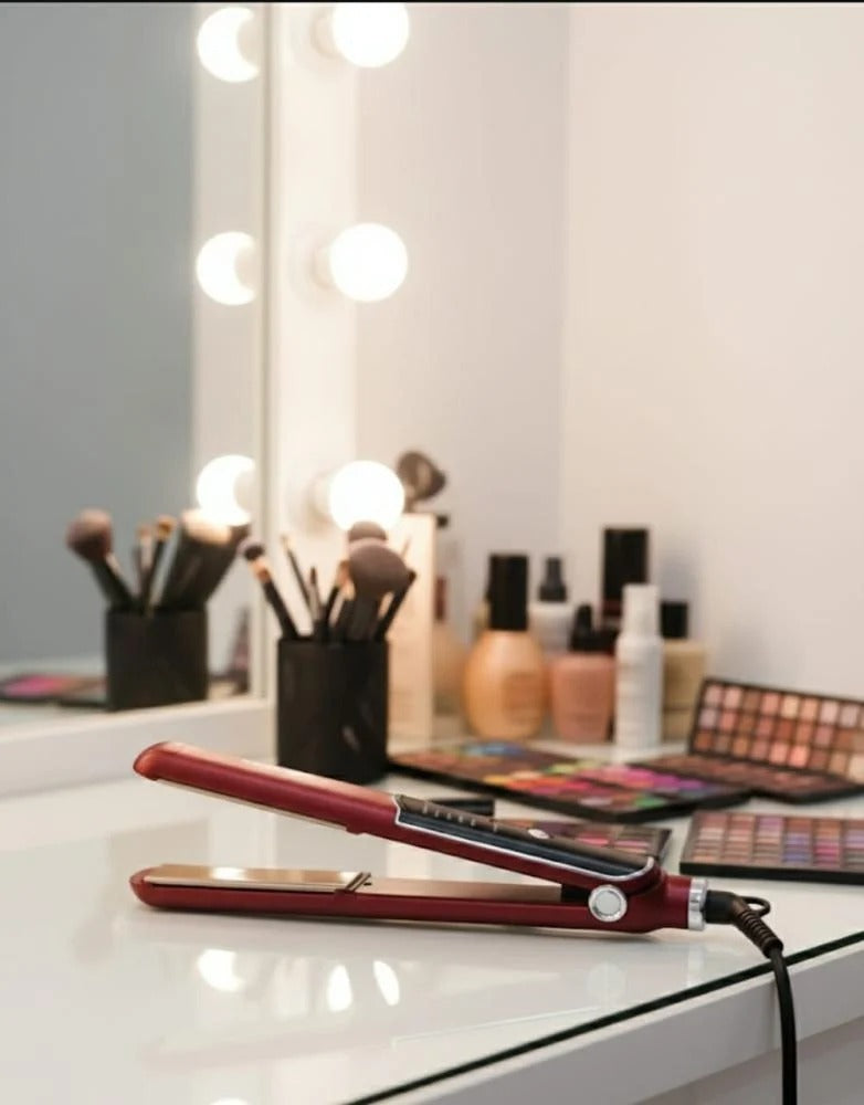 WEZO WT-622 Hair Straightener & Curling Iron – Ceramic Flat Iron, Fast Heating Styling Tool