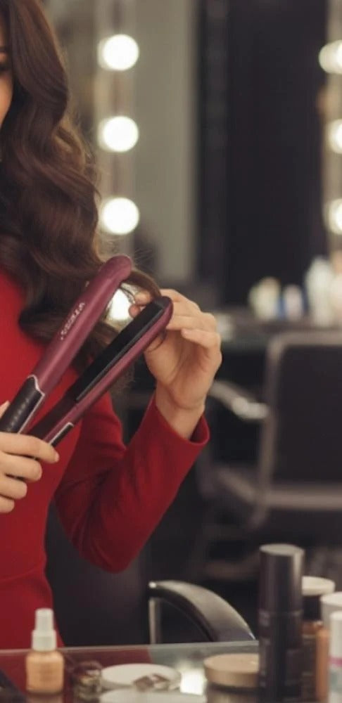 WEZO WT-622 Hair Straightener & Curling Iron – Ceramic Flat Iron, Fast Heating Styling Tool