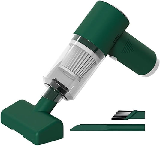 Cordless Handheld Vacuum Cleaner – Portable Mini Vacuum with Crevice & Brush Attachments