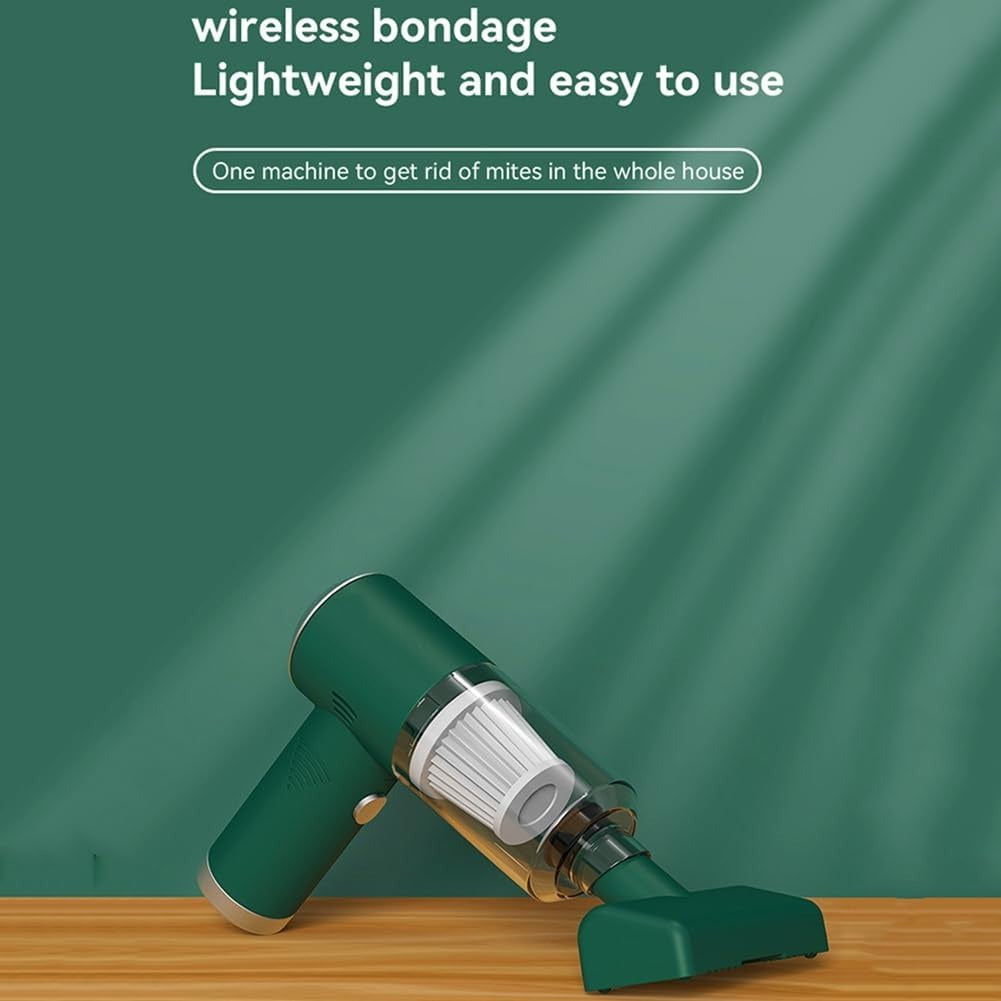 Cordless Handheld Vacuum Cleaner – Portable Mini Vacuum with Crevice & Brush Attachments