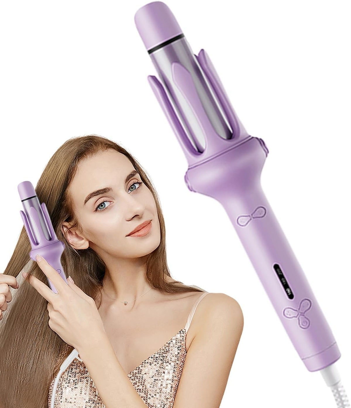 Automatic Hair Curler 3-Barrel Curling Iron – Portable Hair Waver & Styling Tool for Defined Curls