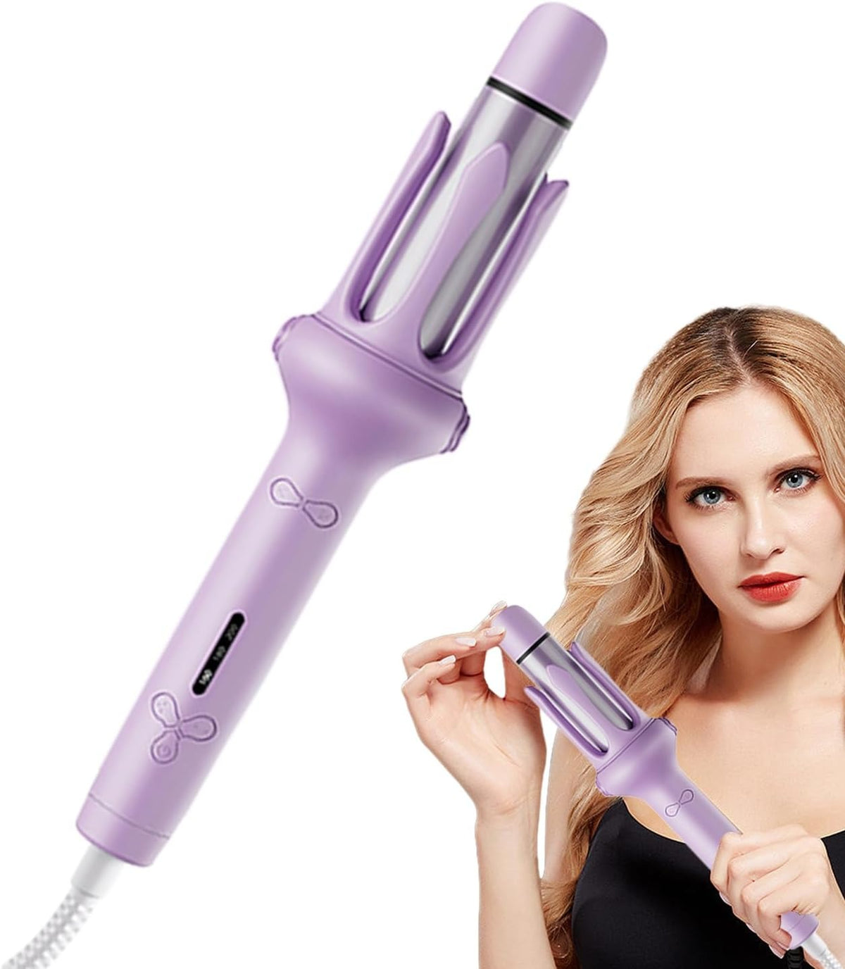 Automatic Hair Curler 3-Barrel Curling Iron – Portable Hair Waver & Styling Tool for Defined Curls