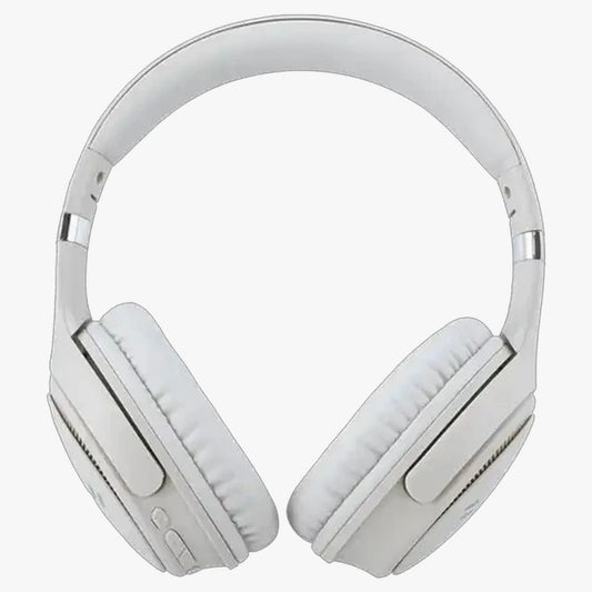 Wireless Bluetooth Headphones Over Ear, Foldable Stereo Headset with Soft Cushions – White